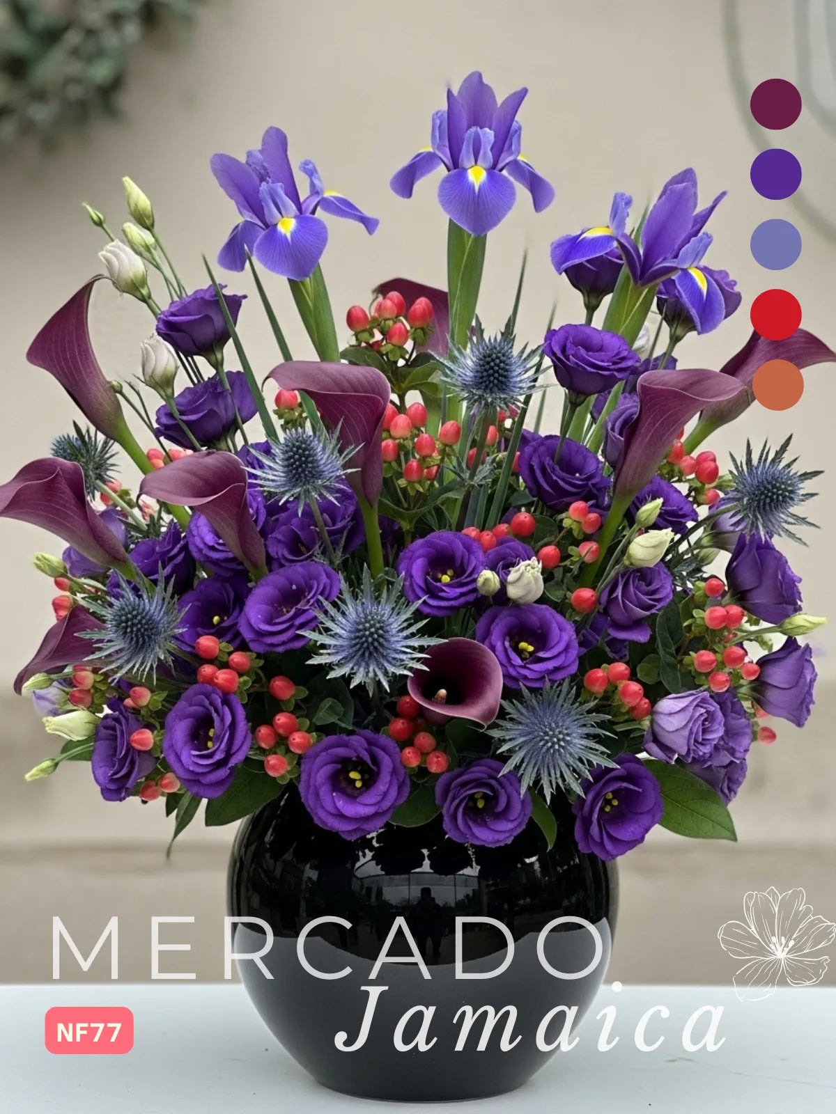 Arreglo Callas y Lisianthus Morado · foto 3