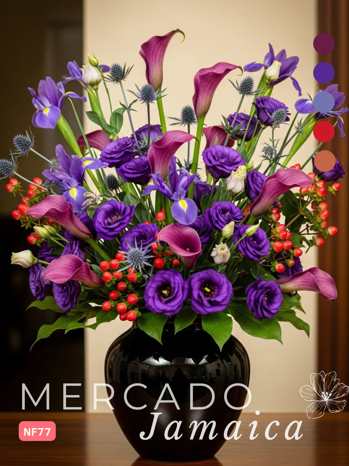 Arreglo Callas y Lisianthus Morado · foto 2