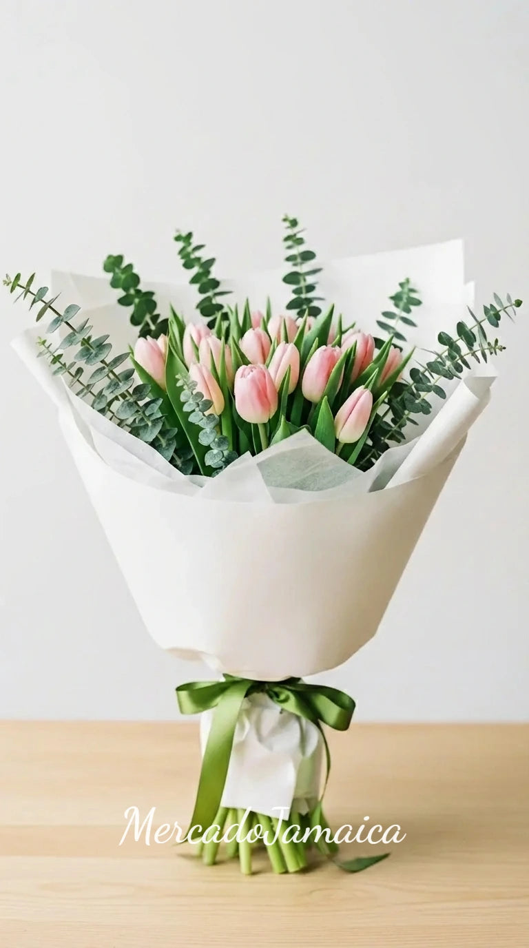 20 Tulipanes Rosa Pastel · foto 1