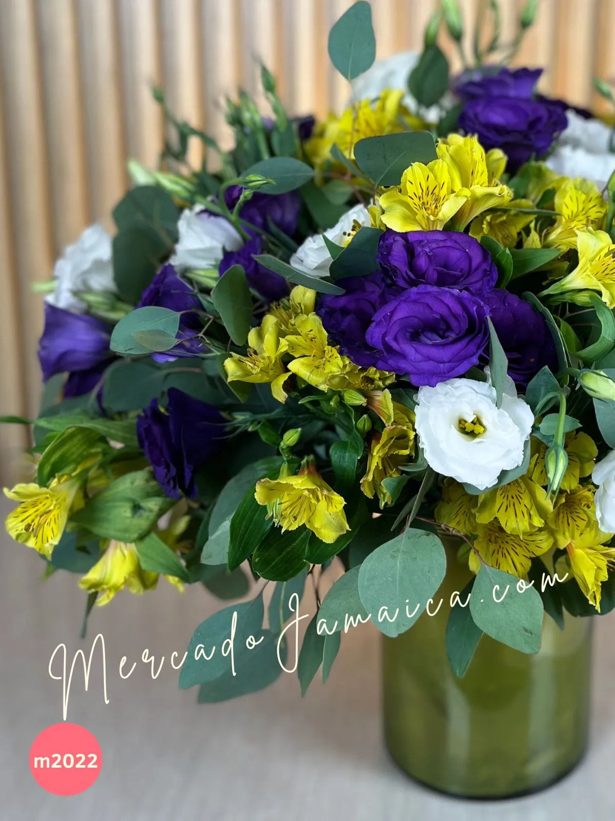 Lisianthus Morado y Blanco con Alstroemerias · foto 4