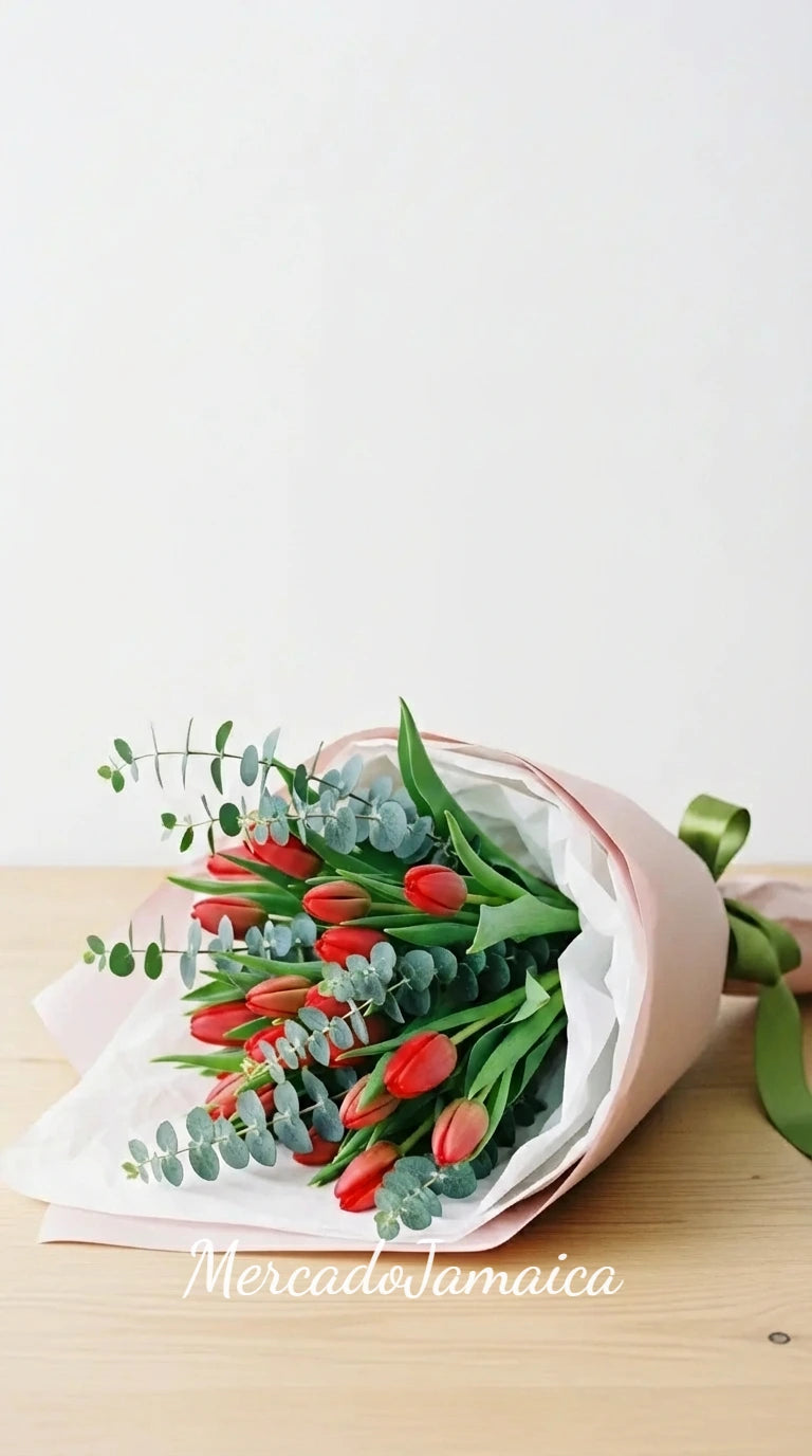 20 Tulipanes Rojos a Domicilio CDMX · San Valentín · foto 2