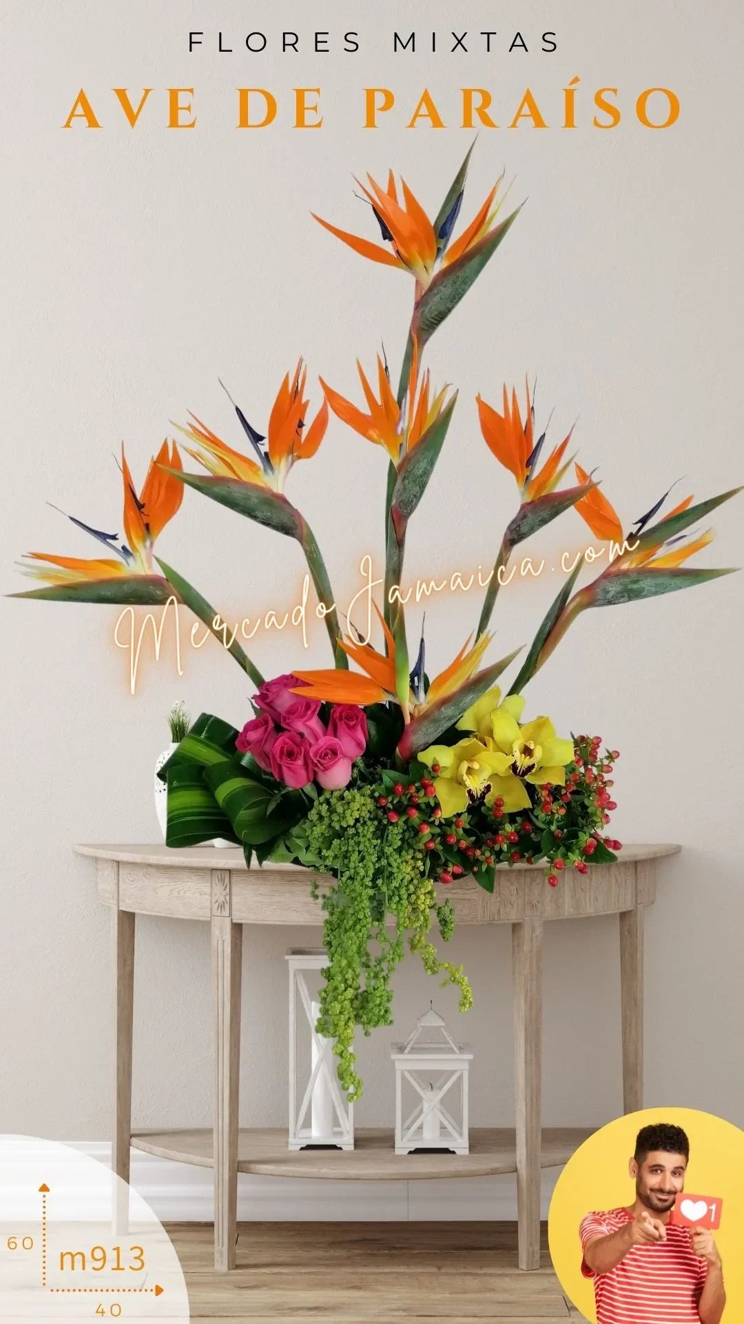Arreglo Orquídeas Cymbidium Amarillas · foto 2