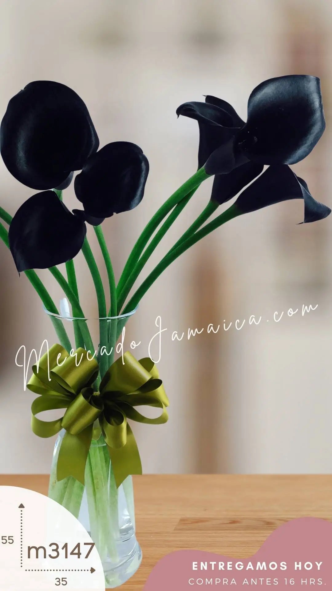 10 Callas Vino en Florero de Cristal · foto 3